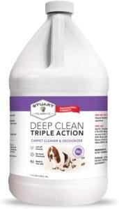 deep clean triple action carpet and upholstery cleaning solution